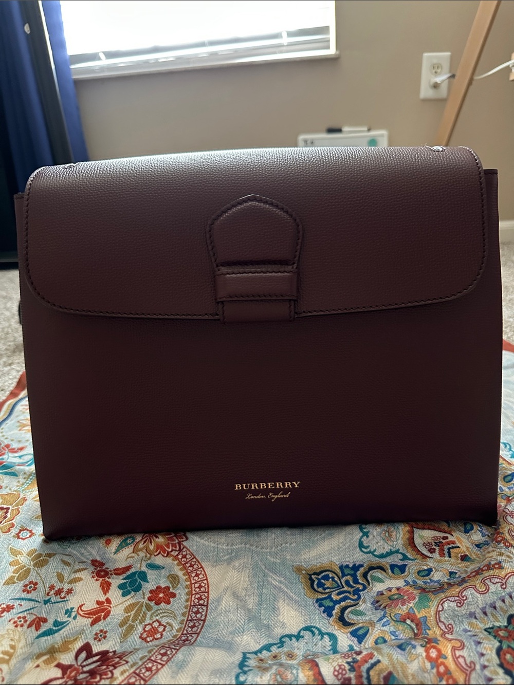 Burberry Camberley Bag in Mahogany Leather